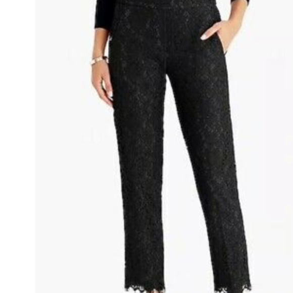 J. Crew Pants - J. Crew Easy Eyelash Lace Dress Pants sz 4